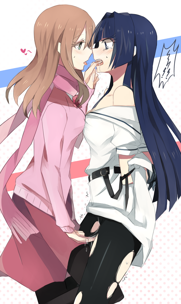matsumi yuu and hirose sumire (saki and 1 more) drawn by aoki_shizumi
