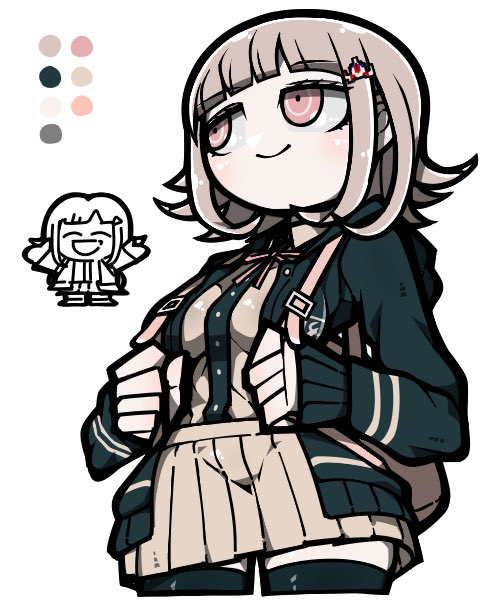 nanami chiaki (danganronpa and 1 more) drawn by name_omoitukan2