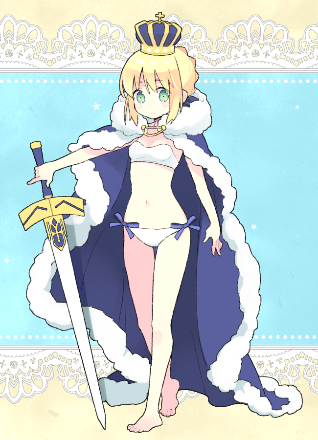 artoria pendragon (fate and 1 more) drawn by 87banana