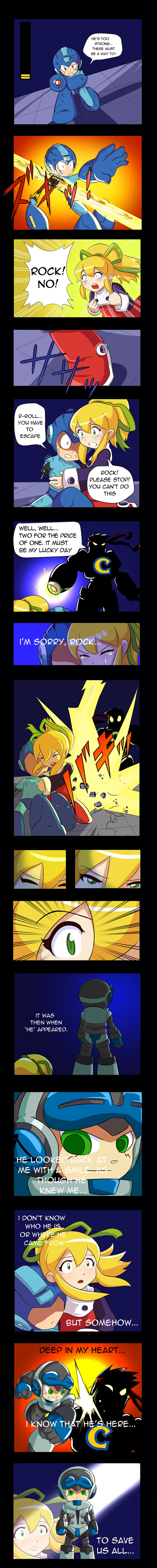 ryu, roll, mega man, and beck (street fighter and 3 more) drawn by deadeyemcduck