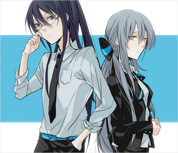 yowane haku and kamui gakupo (vocaloid) drawn by hakoda_eko