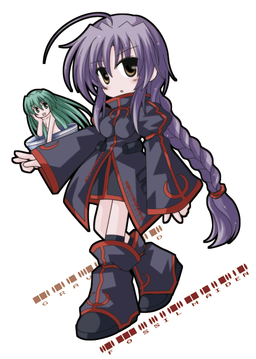 fossil maiden and saraba-maru (hellsinker) drawn by sanari_(quarter_iceshop)
