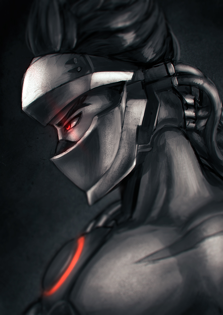 genji and blackwatch genji (overwatch and 1 more) drawn by umigraphics