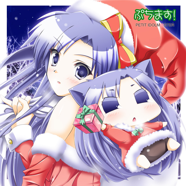 kisaragi chihaya and chihyaa (idolmaster and 1 more) drawn by nanatsuki_(arca-nize)
