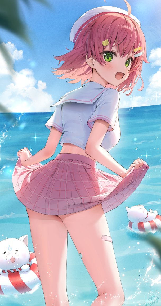 sakura miko and 35p (hololive) drawn by matsunashi_noe