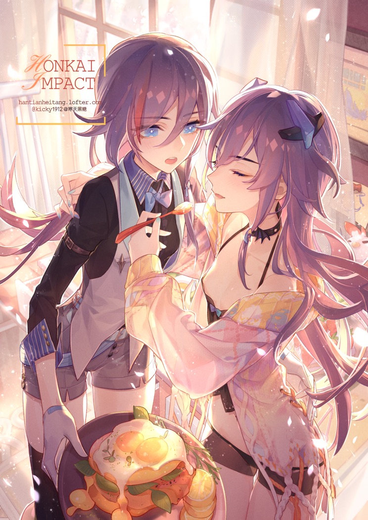 fu hua (honkai and 1 more) drawn by kickylian
