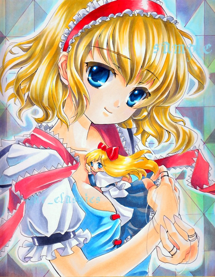 alice margatroid and shanghai doll (touhou) drawn by at_classics