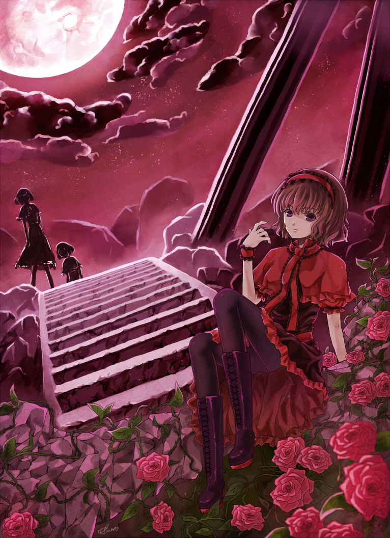 alice margatroid and physalis (touhou and 1 more) drawn by li_luo