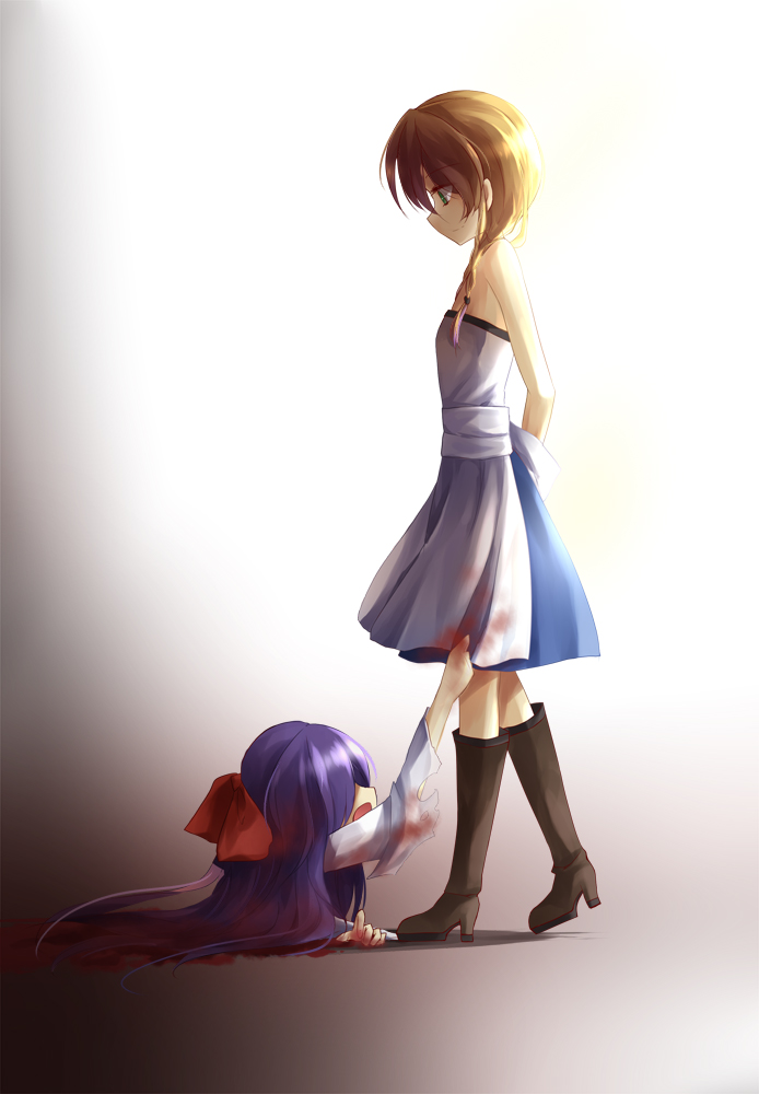 viola and ellen (majo no ie) drawn by dena.ei