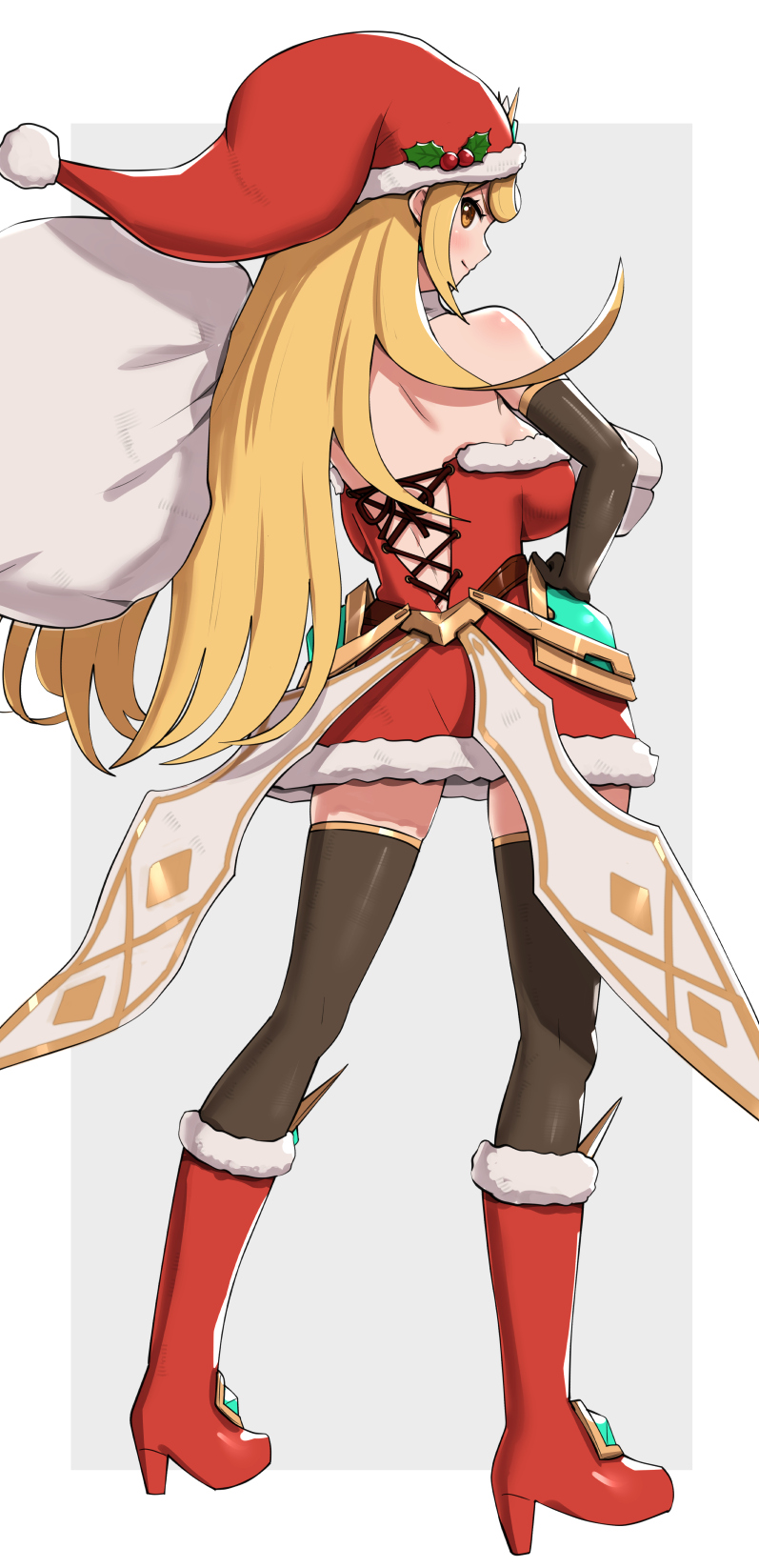 mythra (xenoblade chronicles and 1 more) drawn by gonzarez