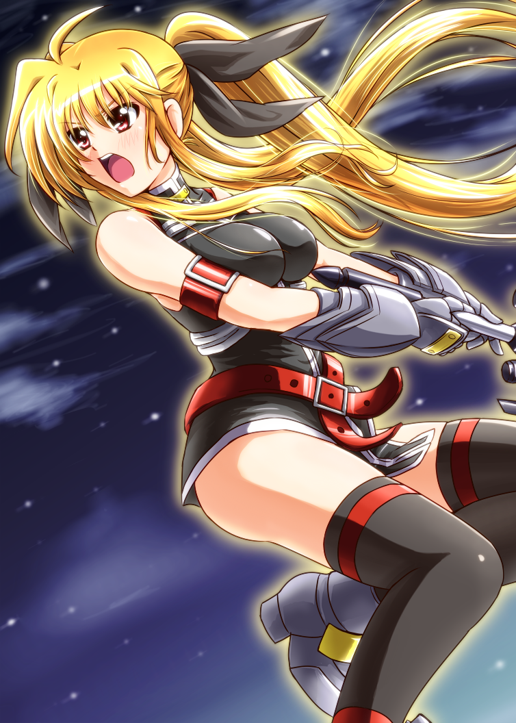 fate testarossa (lyrical nanoha and 1 more) drawn by diesel-turbo