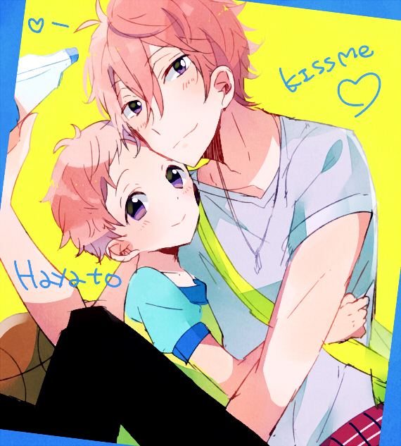 shigino kisumi and shigino hayato (free!) drawn by chidori_(@rom)