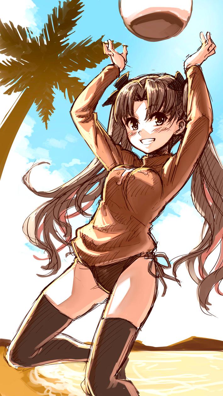 tohsaka rin (fate and 1 more) drawn by isshi_pyuma