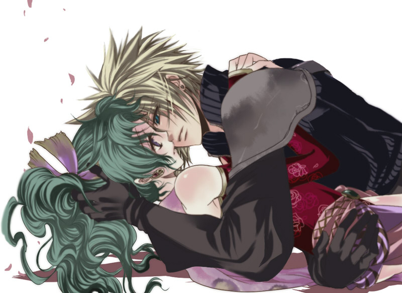 cloud strife and terra branford (final fantasy and 3 more) drawn by asu_(asoras)