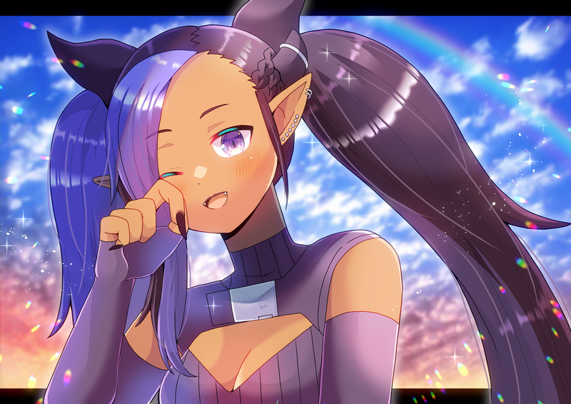 zuaniich (indie virtual youtuber) drawn by kou_hiyoyo