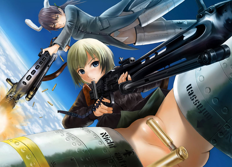 erica hartmann and gertrud barkhorn (world witches series and 1 more) drawn by mimura_kaoru