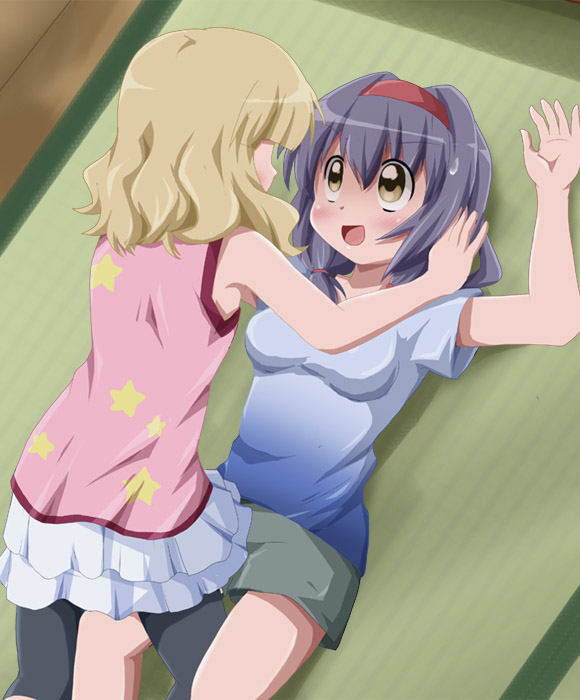 oomuro sakurako and furutani himawari (yuruyuri) drawn by shishinon