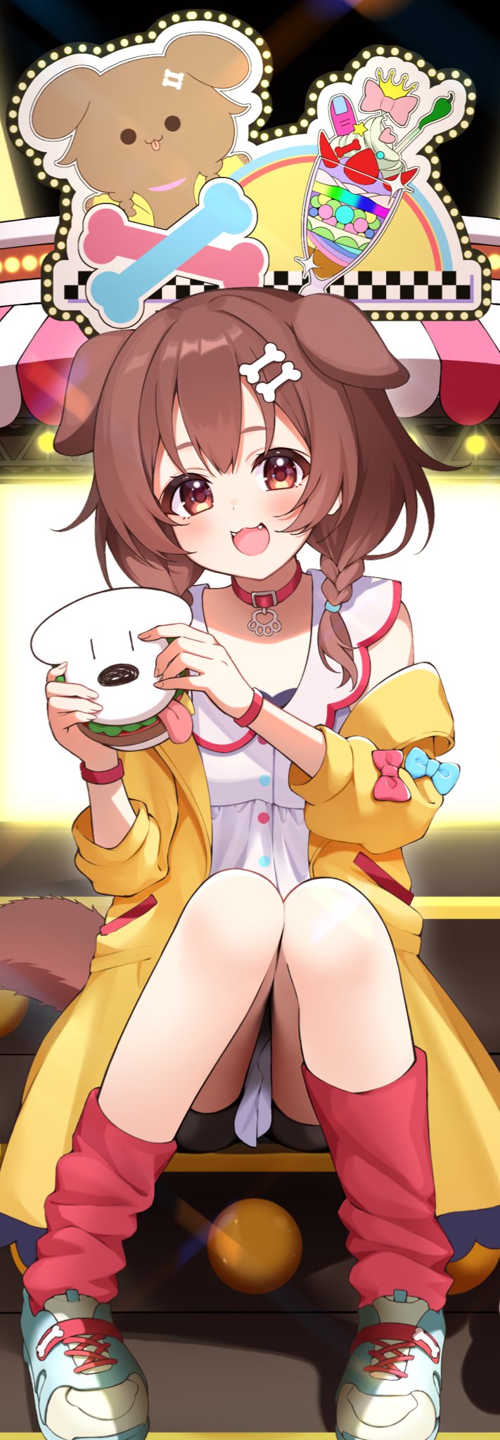 inugami korone and hoso-inu (hololive) drawn by takumin_dx