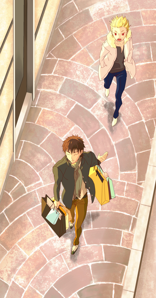 kotomine kirei and gilgamesh (fate and 1 more) drawn by cppn