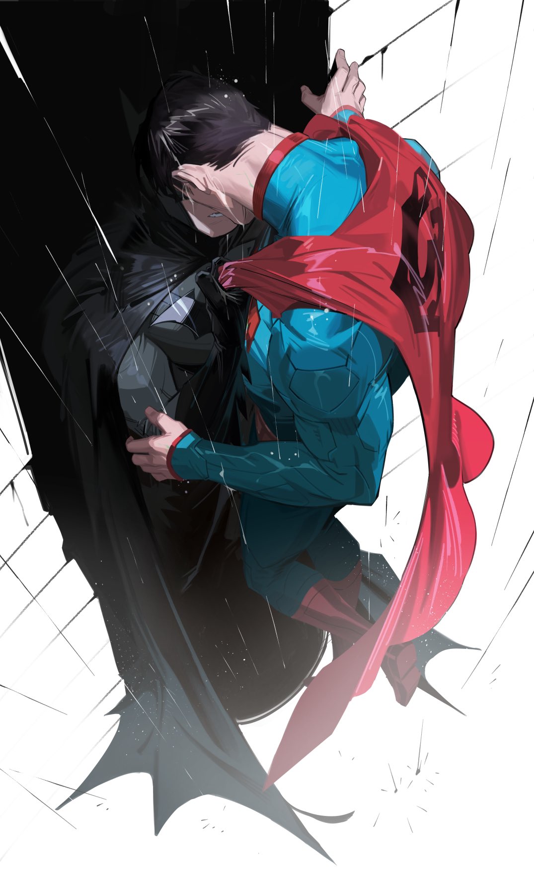 batman, superman, bruce wayne, and clark kent (dc comics and 2 more) drawn  by white-corner | Danbooru