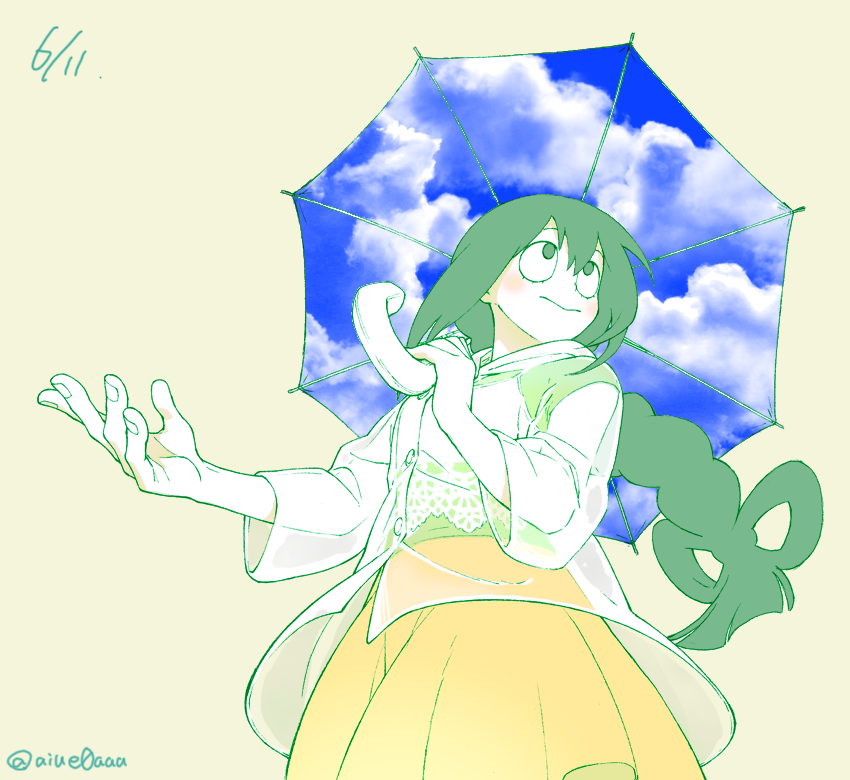 asui tsuyu (boku no hero academia) drawn by aiue0