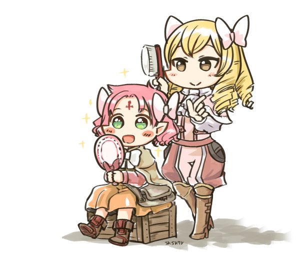 fae and maribelle (fire emblem and 3 more) drawn by sksk7r