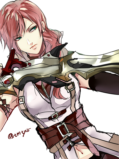 lightning farron (final fantasy and 1 more) drawn by tama_(tmfy5)