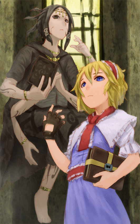 alice margatroid and fool's idol (touhou and 1 more) drawn by kurione_(zassou)