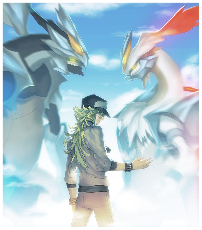 n, kyurem, black kyurem, and white kyurem (pokemon and 1 more) drawn by kokutan_kitsunen