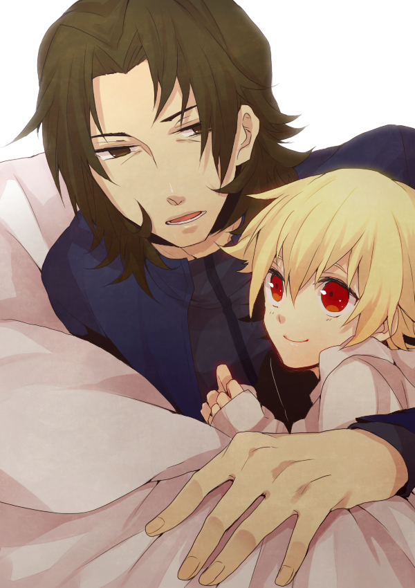 gilgamesh, kotomine kirei, and child gilgamesh (fate and 2 more) drawn by riku65