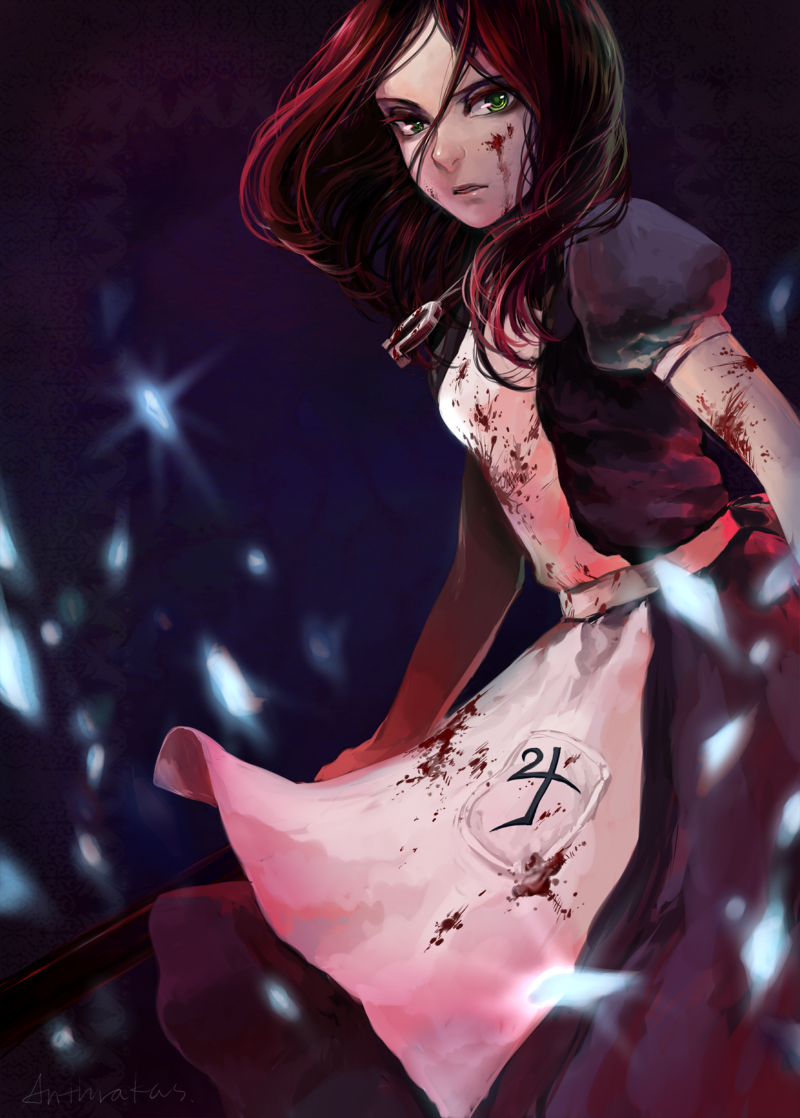 alice liddell (american mcgee's alice and 1 more) drawn by anthrakas