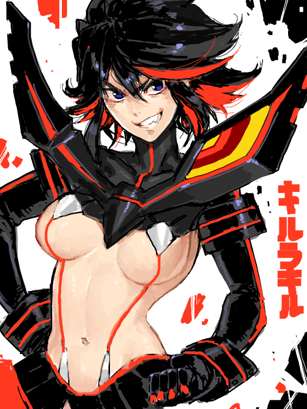 matoi ryuuko and senketsu (kill la kill) drawn by azusa_(hws)