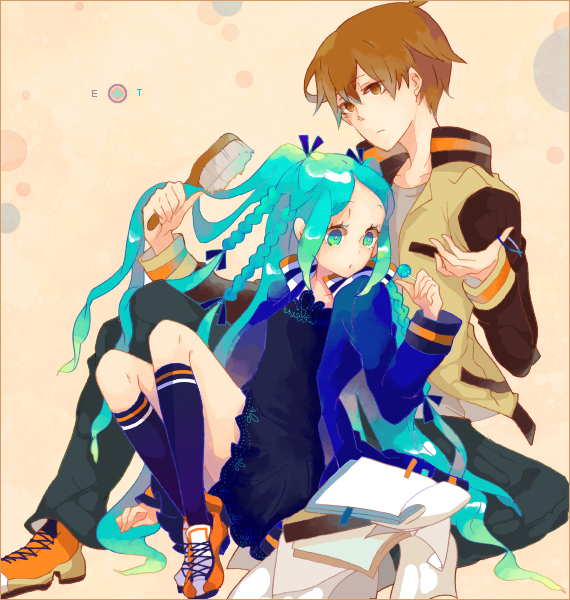 kunagisa tomo and ii-chan (zaregoto series) drawn by wakoku_nito