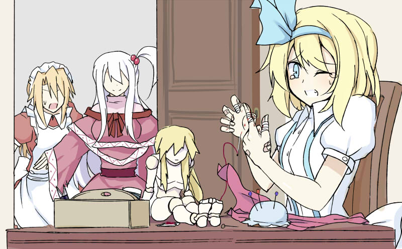 alice margatroid, shinki, and yumeko (touhou) drawn by kenuu_(kenny)