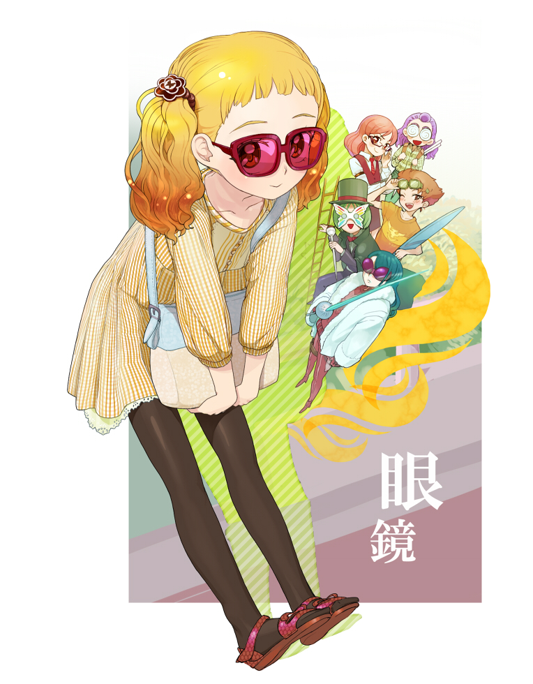 yumehara nozomi, minazuki karen, kasugano urara, akimoto komachi, natsuki rin, and 1 more (precure and 2 more) drawn by moudoku_(decopon3rd)