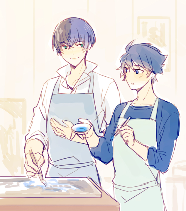 taiga takeru and mimasaka takeshi (idolmaster and 1 more) drawn by shiomizu_(shouroku)