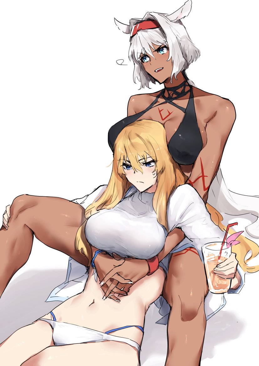 caenis and kirschtaria wodime (fate and 1 more) drawn by sabamori