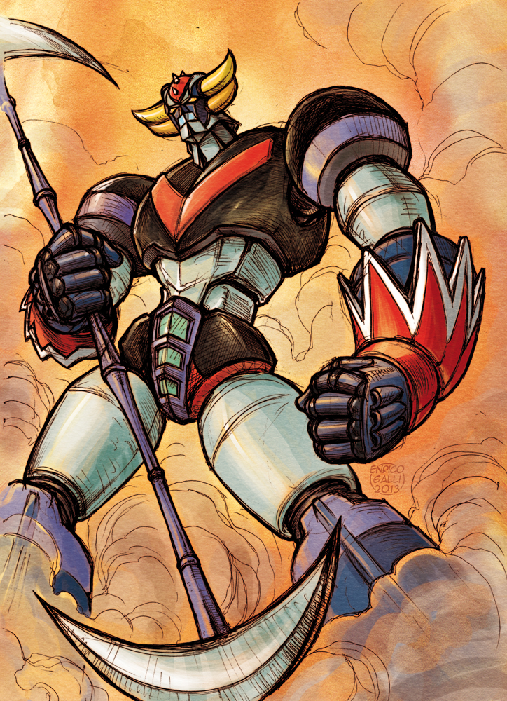 grendizer (mazinger and 1 more) drawn by enricogalli