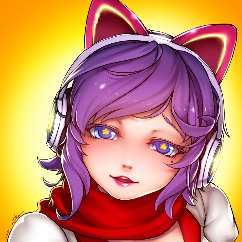 ahri and arcade ahri (league of legends) drawn by ryu_un