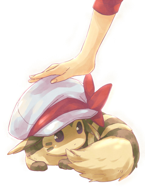 lyra and furret (pokemon and 1 more) drawn by sgn