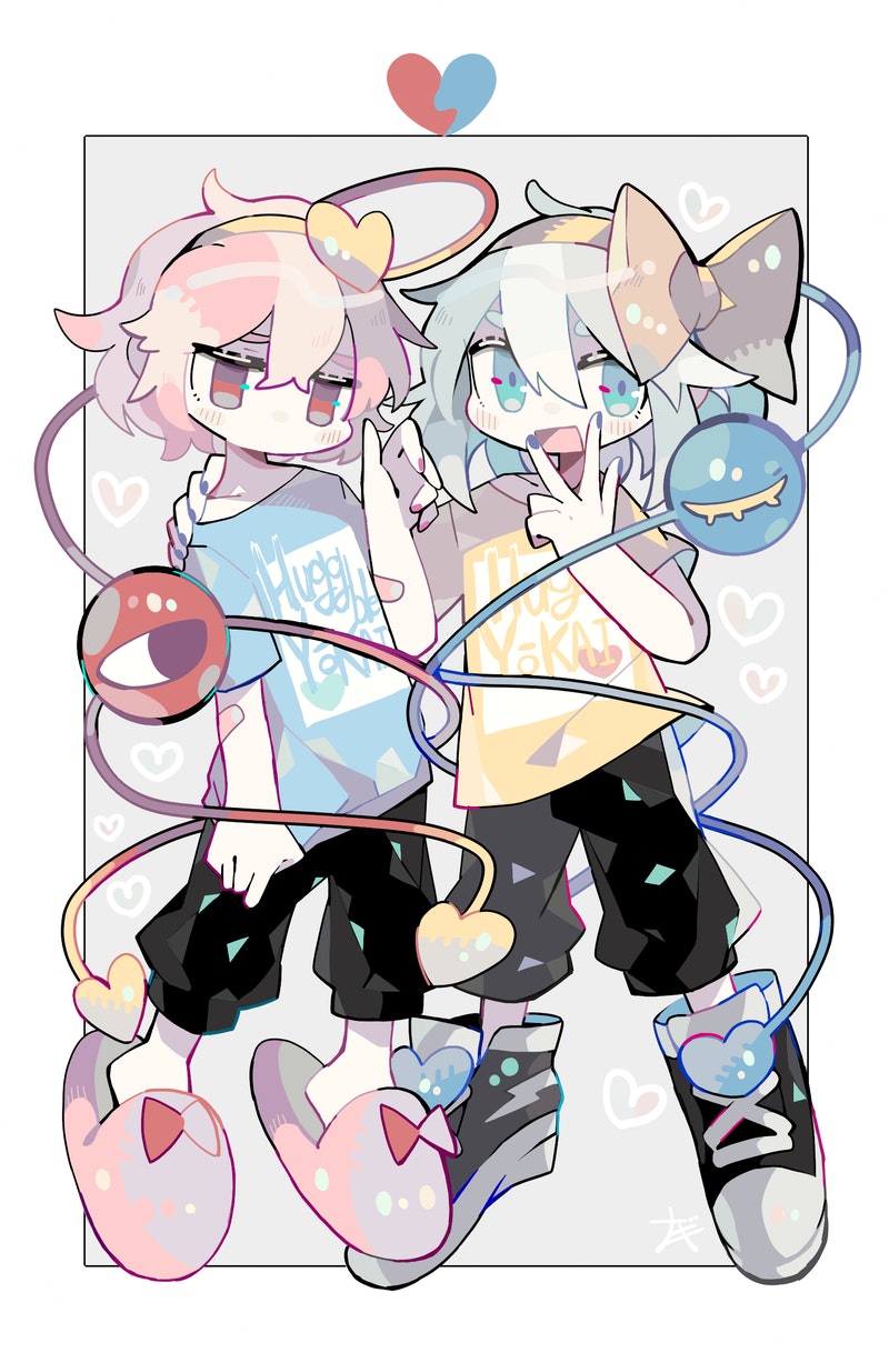 komeiji koishi and komeiji satori (touhou) drawn by asagina_gi