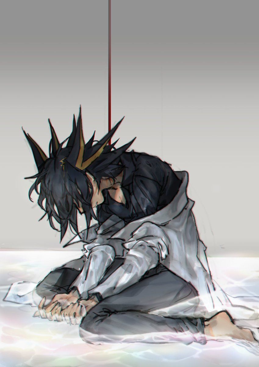 fudo yusei (yu-gi-oh! and 1 more) drawn by momentcorefly
