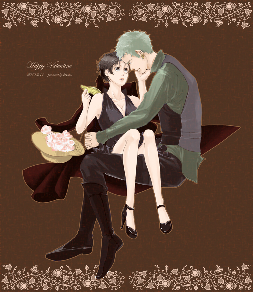 roronoa zoro and luffyko (one piece) drawn by bxw