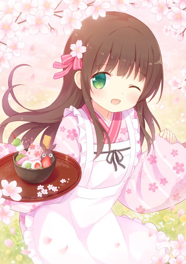 ujimatsu chiya and anko (gochuumon wa usagi desu ka?) drawn by minamo_(azsprinkle)