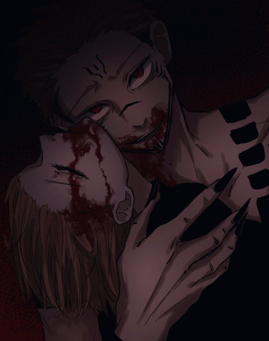kugisaki nobara and ryoumen sukuna (jujutsu kaisen) drawn by znrlktzl_0807