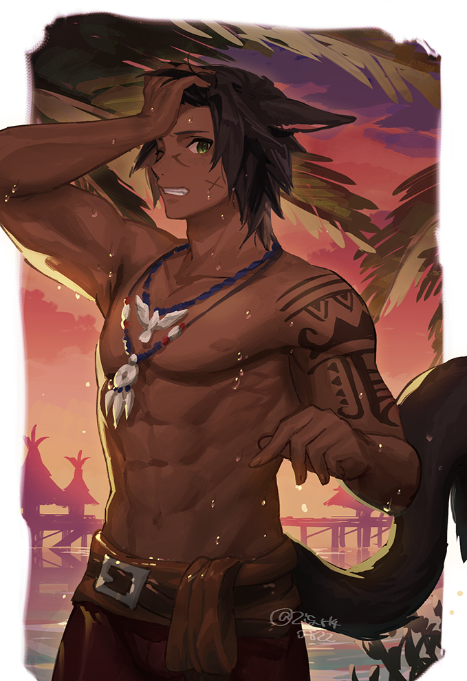 warrior of light (final fantasy and 1 more) drawn by mn_(zig_r14)