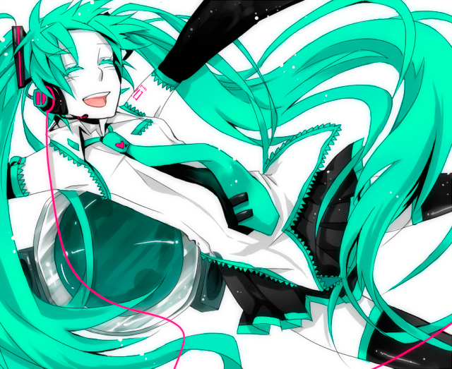 hatsune miku (vocaloid and 1 more) drawn by miyake_achi