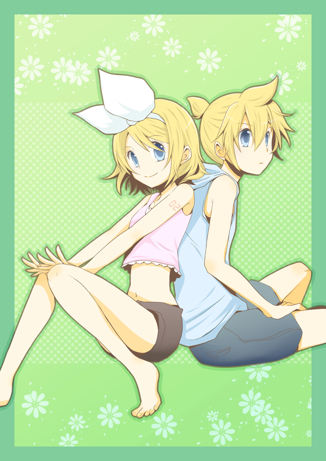 kagamine rin and kagamine len (vocaloid) drawn by matsyumaro