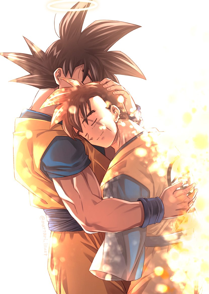 son goku and son gohan (dragon ball and 1 more) drawn by mattari_illust