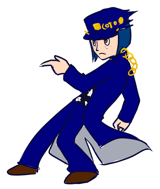 kujo jotaro and coraline jones (jojo no kimyou na bouken and 2 more)